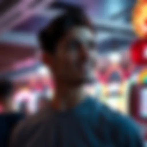 A person watching another celebrate a win, feeling regret and envy