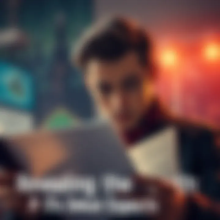 A person looking skeptical while reading a document, symbolizing the questioning of claims and the search for truth.