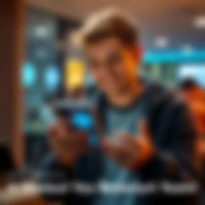Happy person expressing gratitude while looking at their phone with the Nexo app open after recovering LINK coins