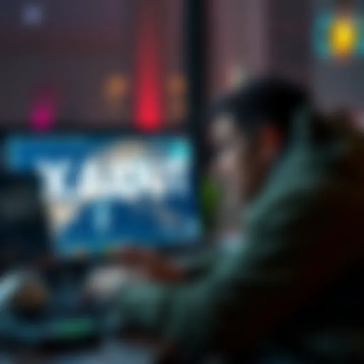 Individual looking intrigued at XAIDUT videos featuring Elon Musk's new cryptocurrency