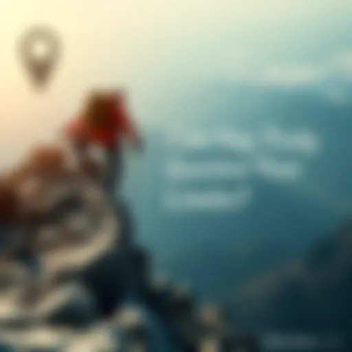 A determined individual scaling a steep mountain, symbolizing the challenge of pushing personal limits.