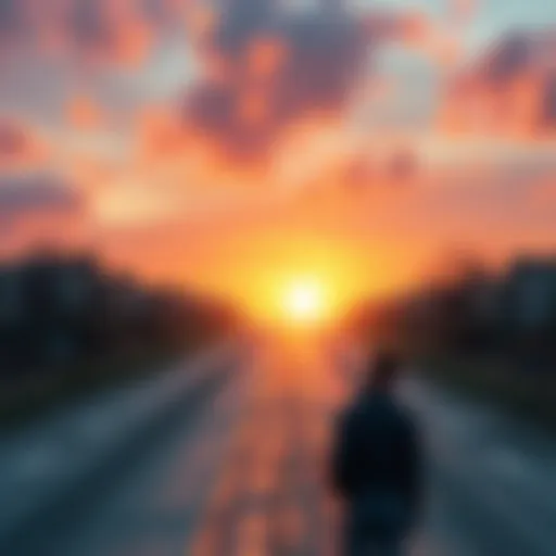A person contemplating choices at a fork in the road, looking thoughtful and considering their options