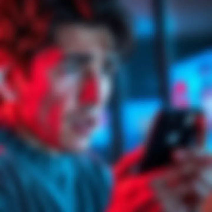 Individual looking at their phone with a worried expression, representing issues with Apple Pay access and card ordering