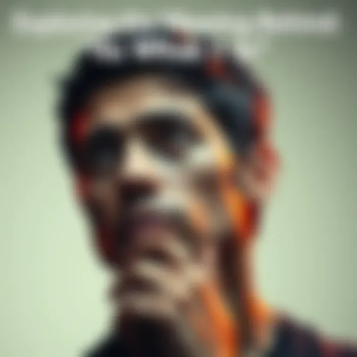 A person with a thoughtful expression, contemplating life with a neutral background.