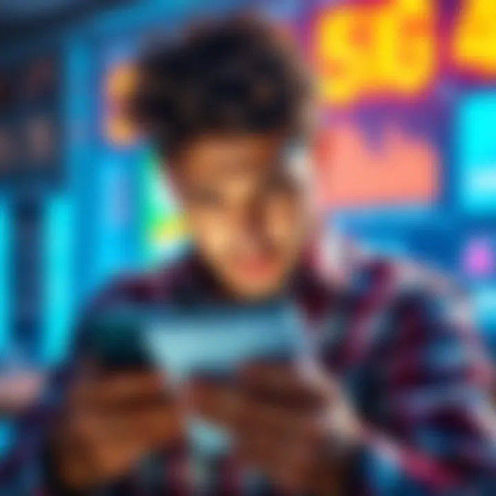 A person looking frustrated while using a mobile app on their phone, surrounded by troubleshooting tips on a notepad.
