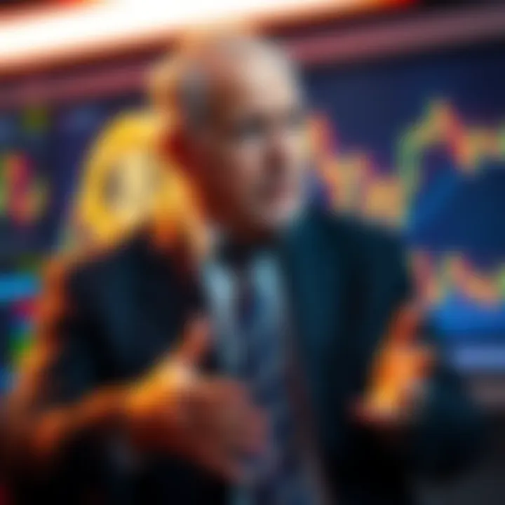 Peter Schiff Discusses Bitcoin Market Risks Peter Schiff speaking about the potential risks of large Bitcoin holdings affecting the market, with charts in the background.