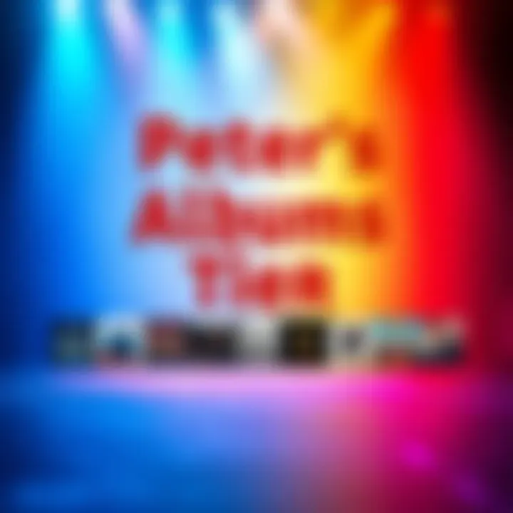 A visual ranking of Peter's music albums based on fan feedback and musical growth, displayed in a colorful tier list format.