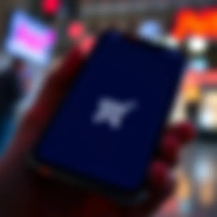 Close-up of a smartphone displaying the Phantom wallet app interface with a shopping cart icon on the screen