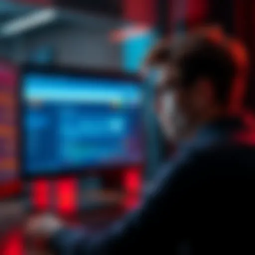 A person looking worried at a computer screen showing a phishing site, indicating a recent loss from a crypto scam.