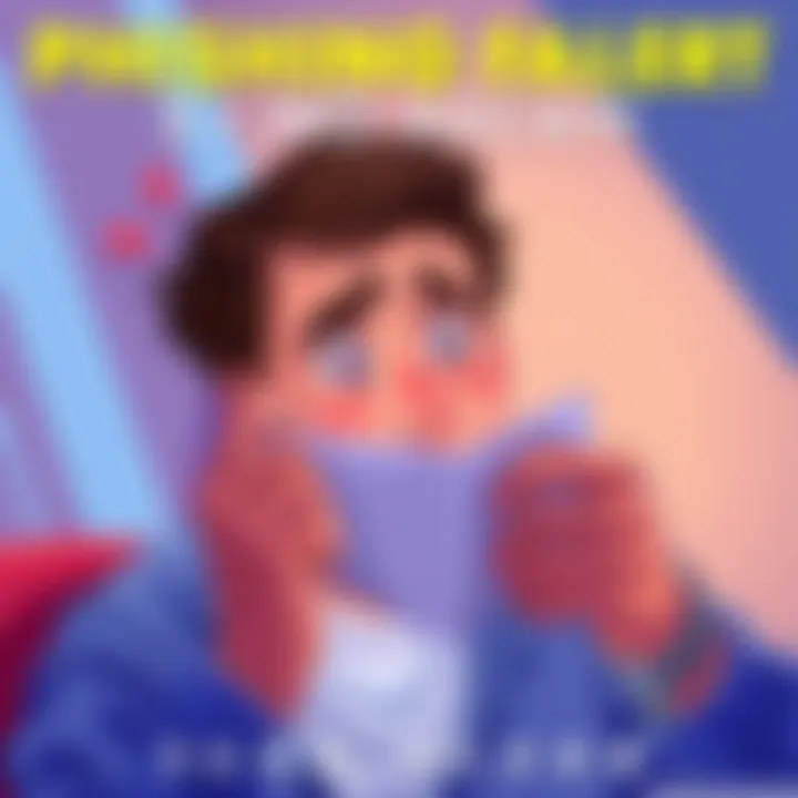 An illustration of a person looking at a suspicious email about a phone number change, appearing confused and concerned.