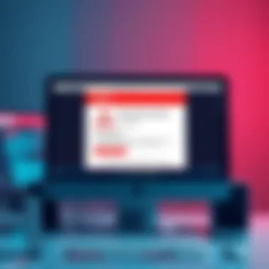 A computer screen showing a phishing email that pretends to be from Trust Wallet, urging to download updates.
