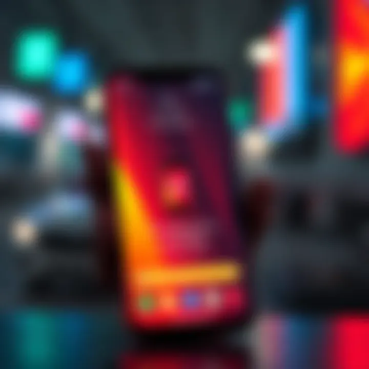 An Android phone screen showing an advertisement with an app automatically downloading after the ad ends.