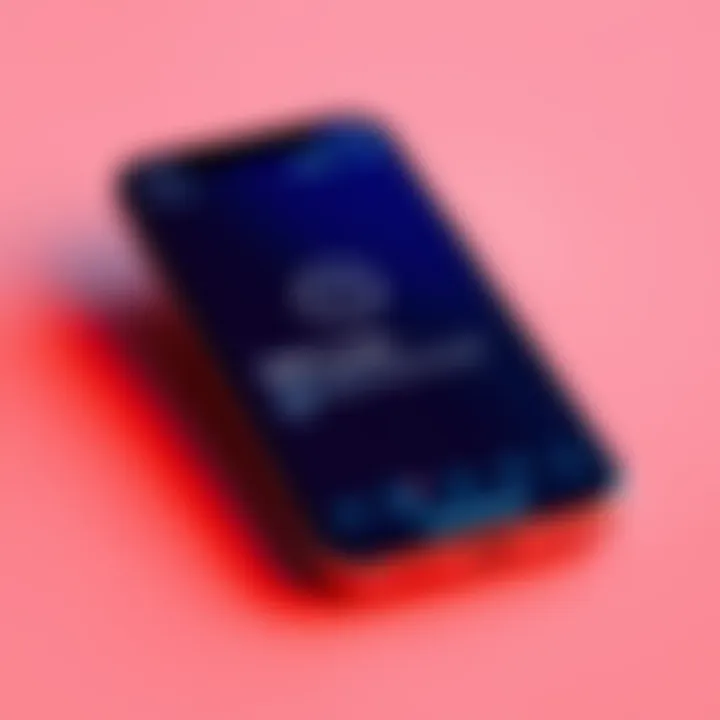 A smartphone displaying the updated interface after a successful software update, showing normal functionality.