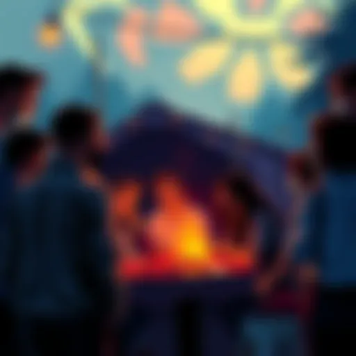 People discussing the recent events regarding Piscan in a community gathering.