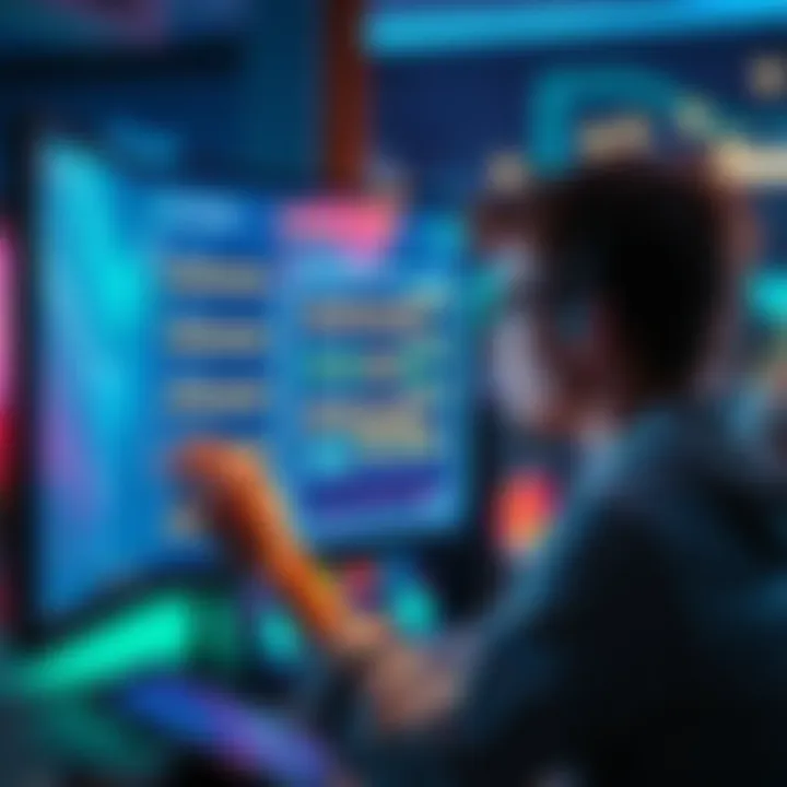 A person looking at game ratings on a computer screen, contemplating their trustworthiness in gaming.