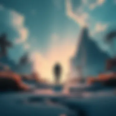 A frustrated player stepping away from a virtual landscape, expressing concerns about AI advertisements in a gaming community.