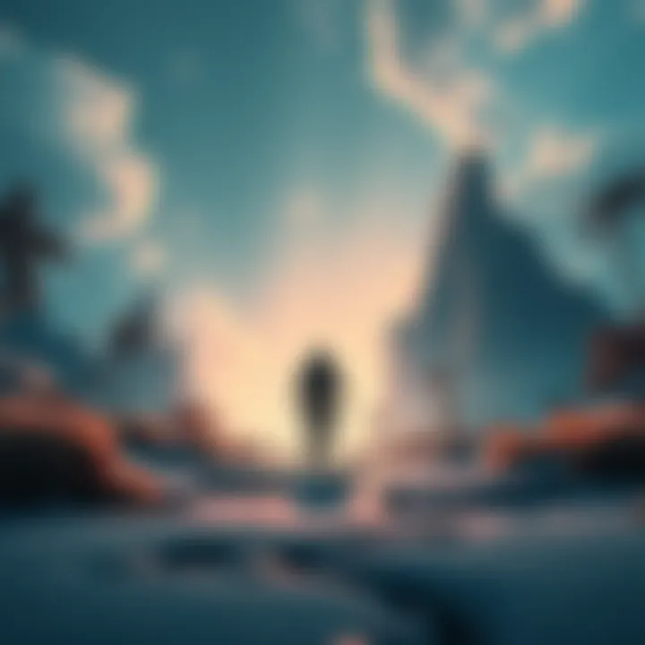 A frustrated player stepping away from a virtual landscape, expressing concerns about AI advertisements in a gaming community.