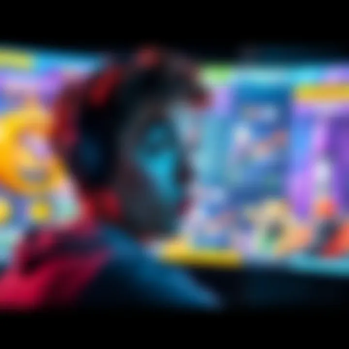 A player looking surprised at their gaming screen, showing lost mayorships and in-game currency, with a backdrop of vibrant game graphics.