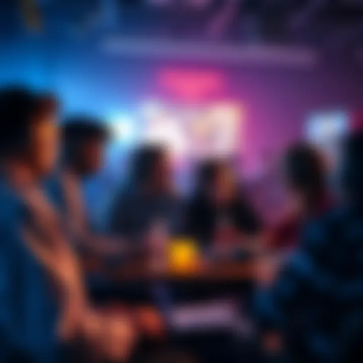 A group of gamers sharing tips and advice on overcoming challenges in a gaming community forum