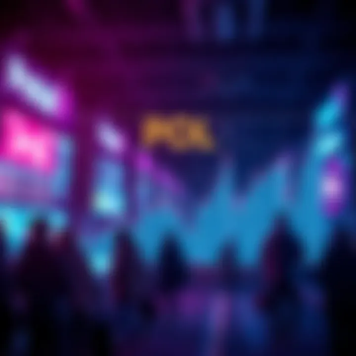 Chart showing rising trends and sentiments about POL among people in forums