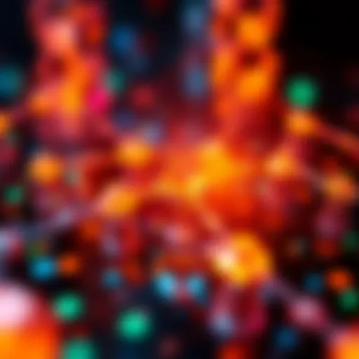 A visual representation of the Polkadot blockchain showing interconnected nodes and digital elements, symbolizing its development and future potential.