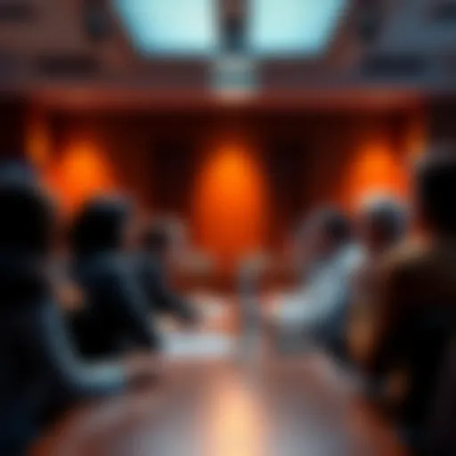 People discussing funding issues related to Polkadot Community Foundation in a meeting setting