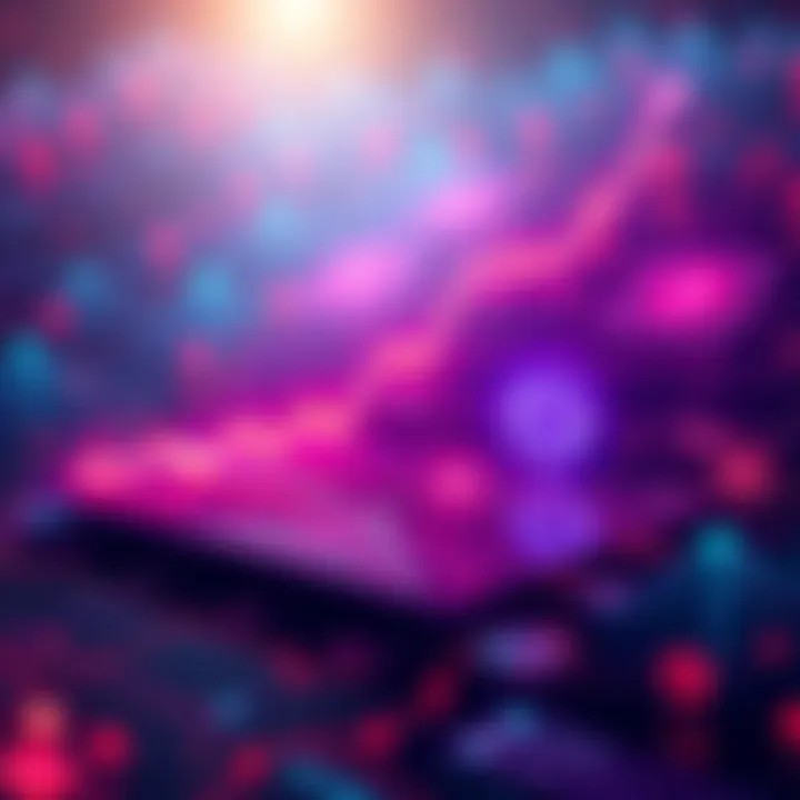 A graphic showing Polygon's blockchain with increasing throughput levels, symbolizing growth and efficiency in 2026