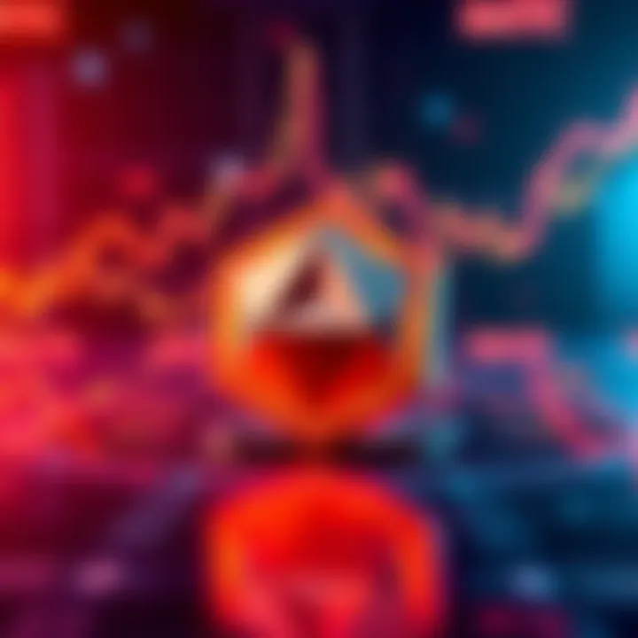 Polygon Cryptocurrency Logo The logo of Polygon (MATIC) representing its rise in market capitalization, displayed prominently with a digital background.