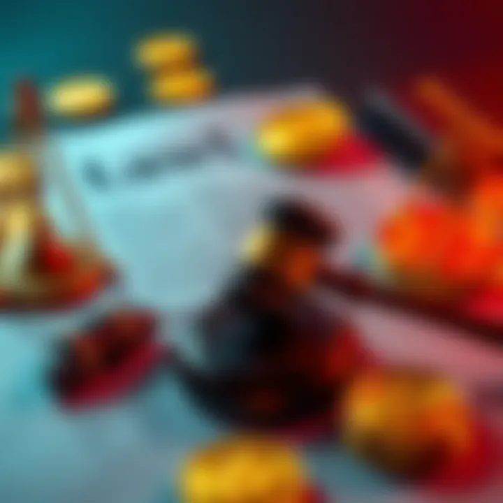 Legal documents and Bitcoin symbols illustrating Polymarket's lawsuit over its Bitcoin sale market settlement