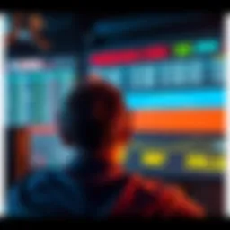 A graphic showing a person looking frustrated at a computer screen displaying betting odds related to a U.S. invasion of Venezuela.