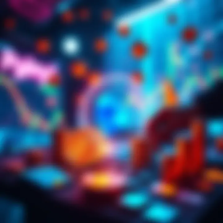 Visual representation of Polymarket's stablecoin and trading engine upgrade with symbols of finance and trading