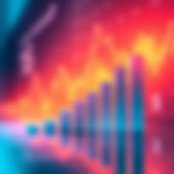 A graph showing a notable increase in ad performance, with a clear upward trend from a lower number to a much higher number, representing success after running a 1 AB ad.