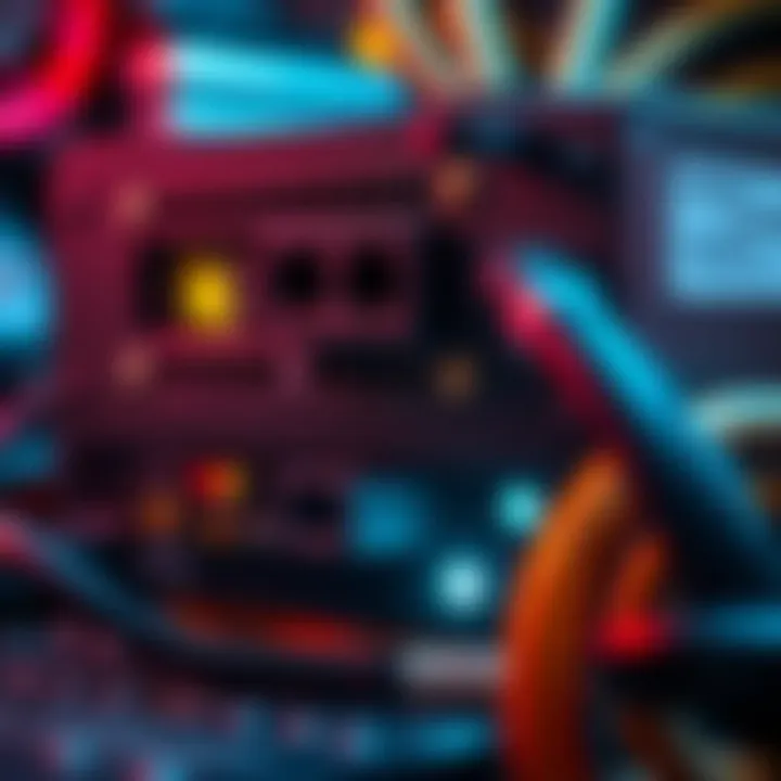 A close-up of an electrical power supply unit suitable for an Antminer Z15j, showcasing its connections and specifications.