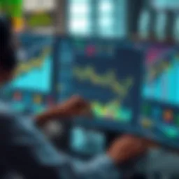 A person adjusting graphs and charts on a computer screen to address price discrepancies