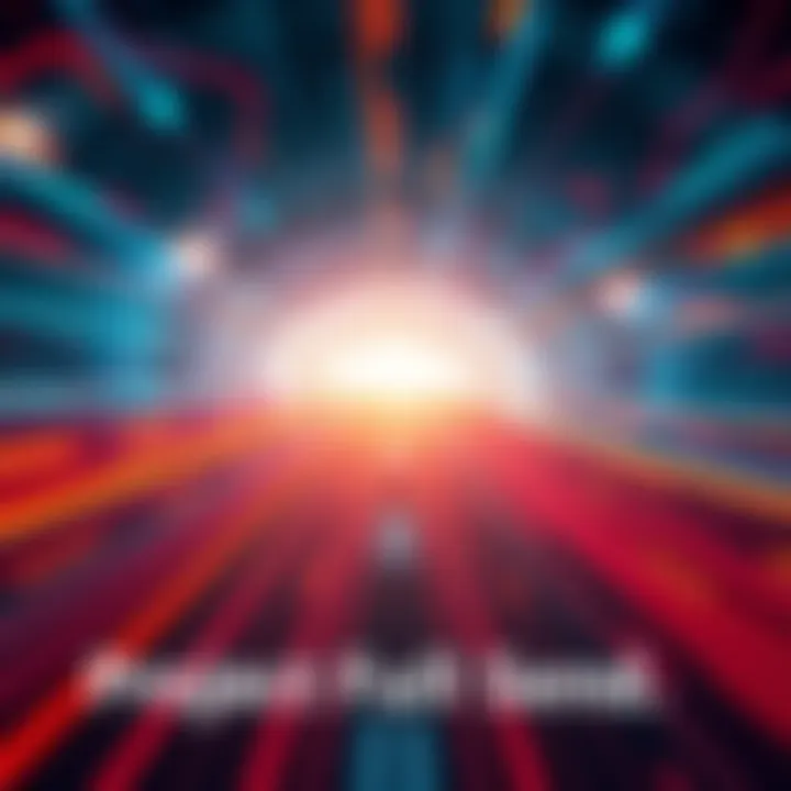 A futuristic graphic depicting a high-speed network without throttling, symbolizing fast data flow and enhanced connectivity, with visual elements like arrows and light trails.