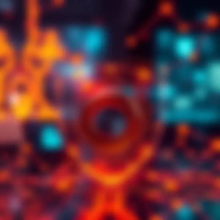 A digital shield symbolizes security for AI systems using ring signature technology, highlighting the blend of AI and blockchain.