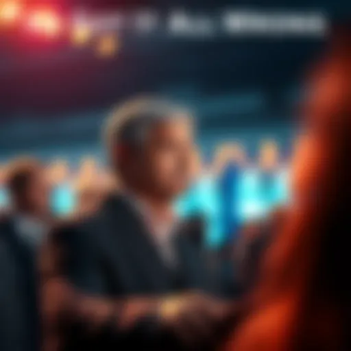 A public figure looking thoughtful while addressing a crowd, showing signs of regret and contemplation over a recent error.