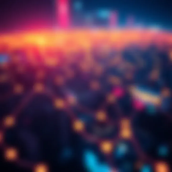 A graphic showing 60 connection points indicating active users on a public node network.