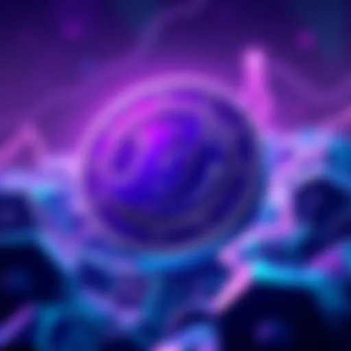 Illustration of Purple Wojak token symbolizing growth in the cryptocurrency market after listing on Solcex.