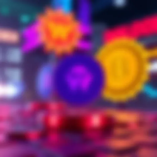 Purple Wojak token $PURK logo with symbols of SOLCEX and Phantom Wallet verification in the background