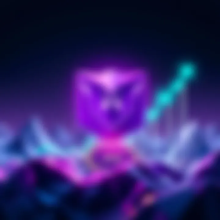 Purple Wojak Token Surge Purple Wojak ($PURK) logo with rising market chart and Phantom Wallet symbol