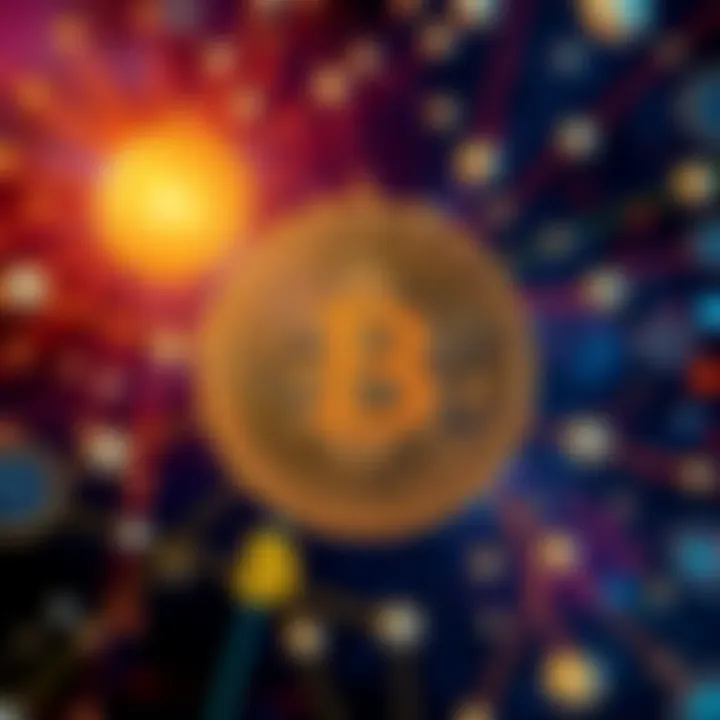 Quantum Threat to BTC A visual representation of Bitcoin surrounded by quantum computing symbols, highlighting the urgency of BIP360 and BIP361 discussions.