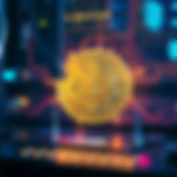 A quantum computer displays the Bitcoin symbol, highlighting the threat of quantum computing to Bitcoin encryption.