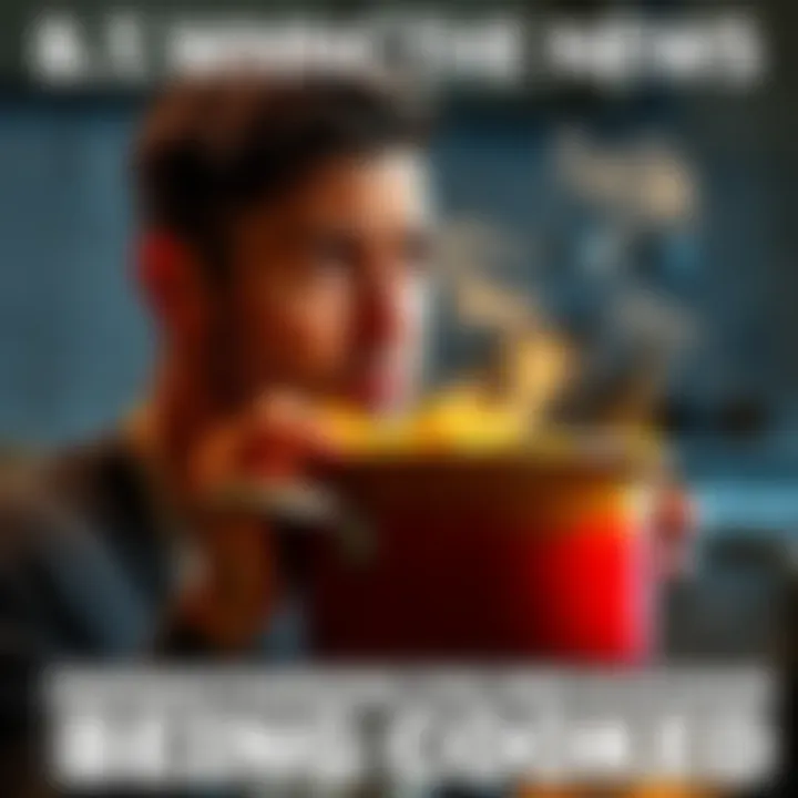 A person looking puzzled while holding a cooking pot, pondering if the food is done, representing the metaphorical question of being 'cooked'.