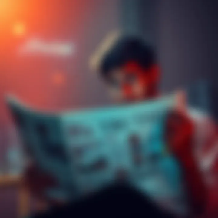 A person reading a newspaper with a puzzled expression, highlighting concerns about honesty in media.