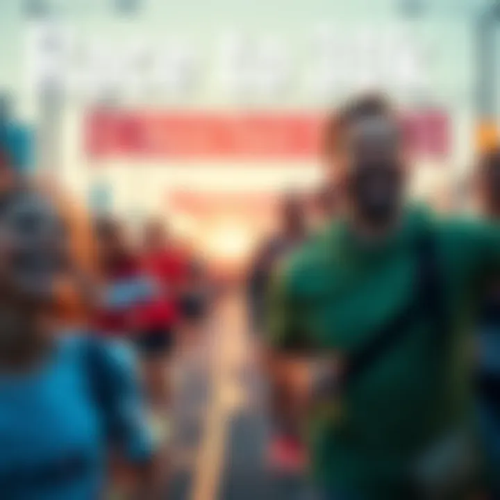 Participants enjoying a friendly competition to reach 30k, with smiles and energy.