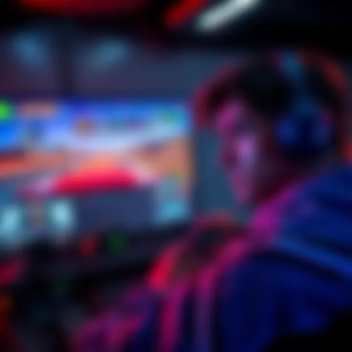 A player looking disappointed while playing a racing game, showing random challenge selections on the screen