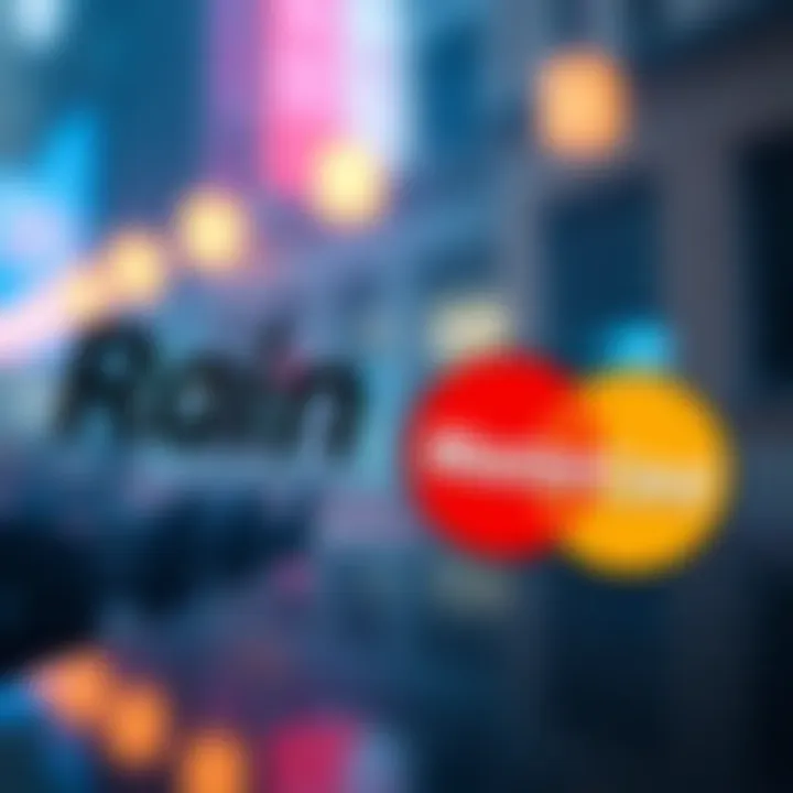 Rain logo alongside Mastercard emblem representing new partnership