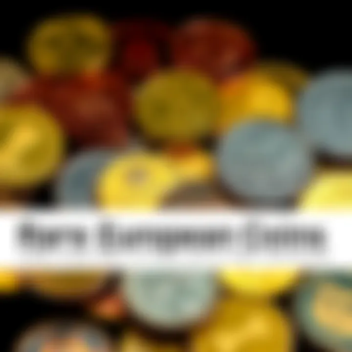 A collection of high-end European coins including a Dutch Daalder and a 'Wildman' Thaler on display for sale with a banner indicating free shipping.