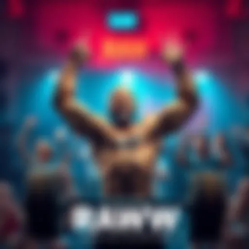 A strong man lifting weights with a supportive community cheering him on, symbolizing strength and masculinity.